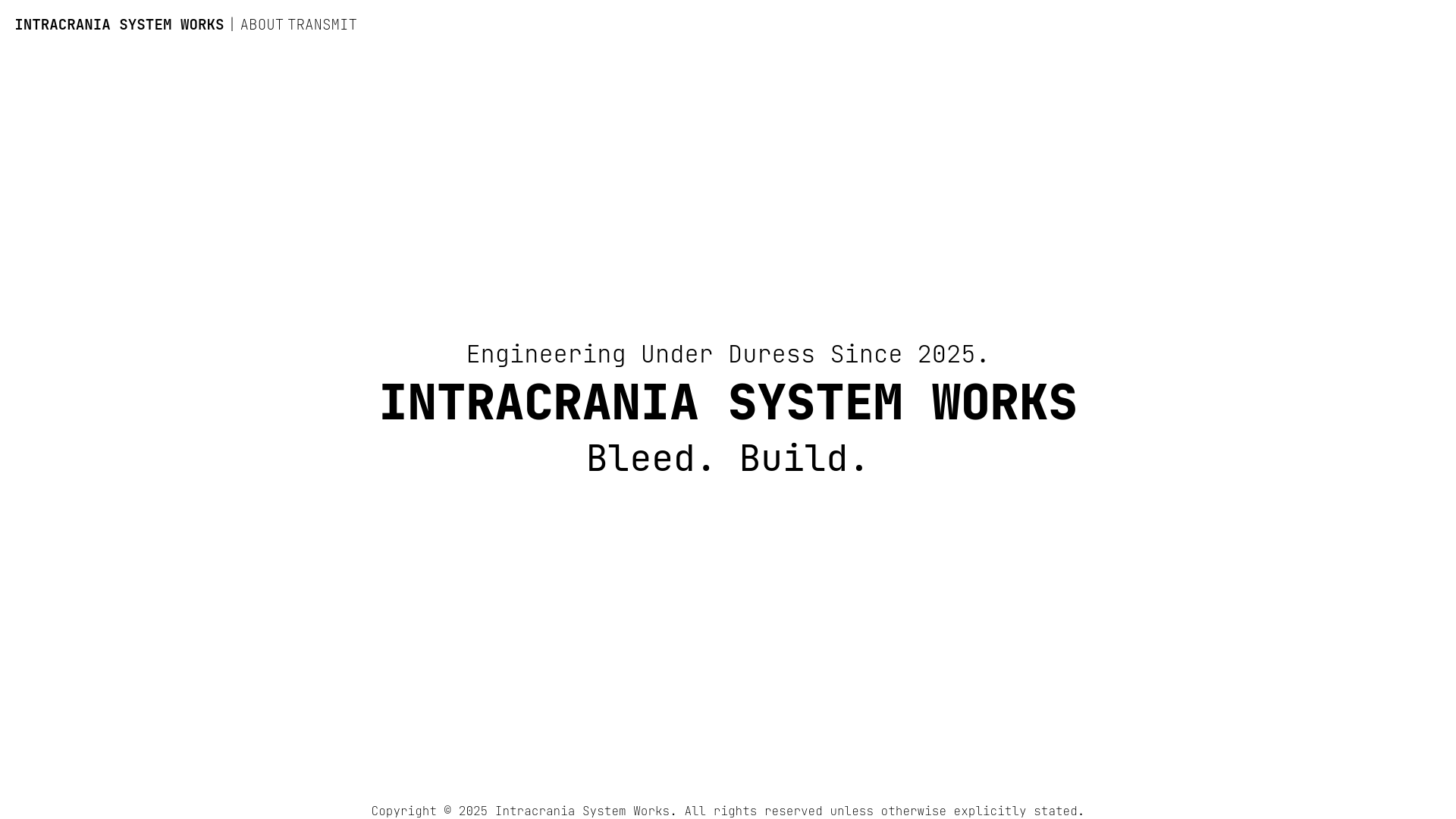 website screenshot of https://intracrania.pages.dev/