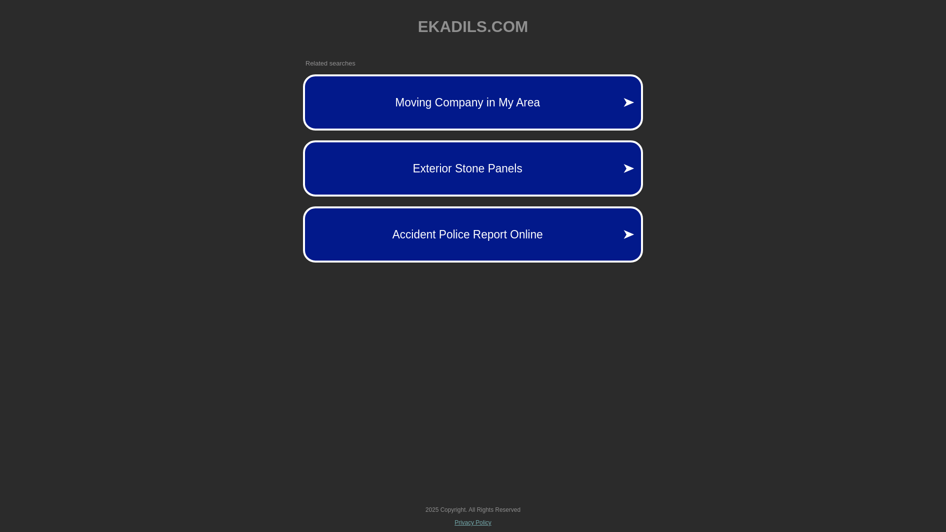 website screenshot of https://ekadils.com/