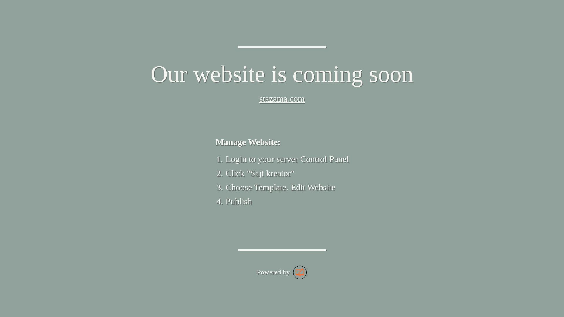 website screenshot of https://stazama.com/