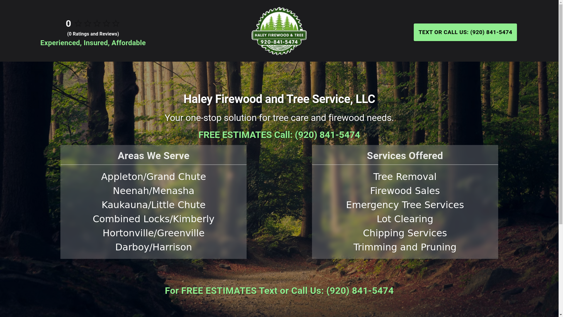 website screenshot of https://haleyfiredwoodandtreellc.pages.dev/