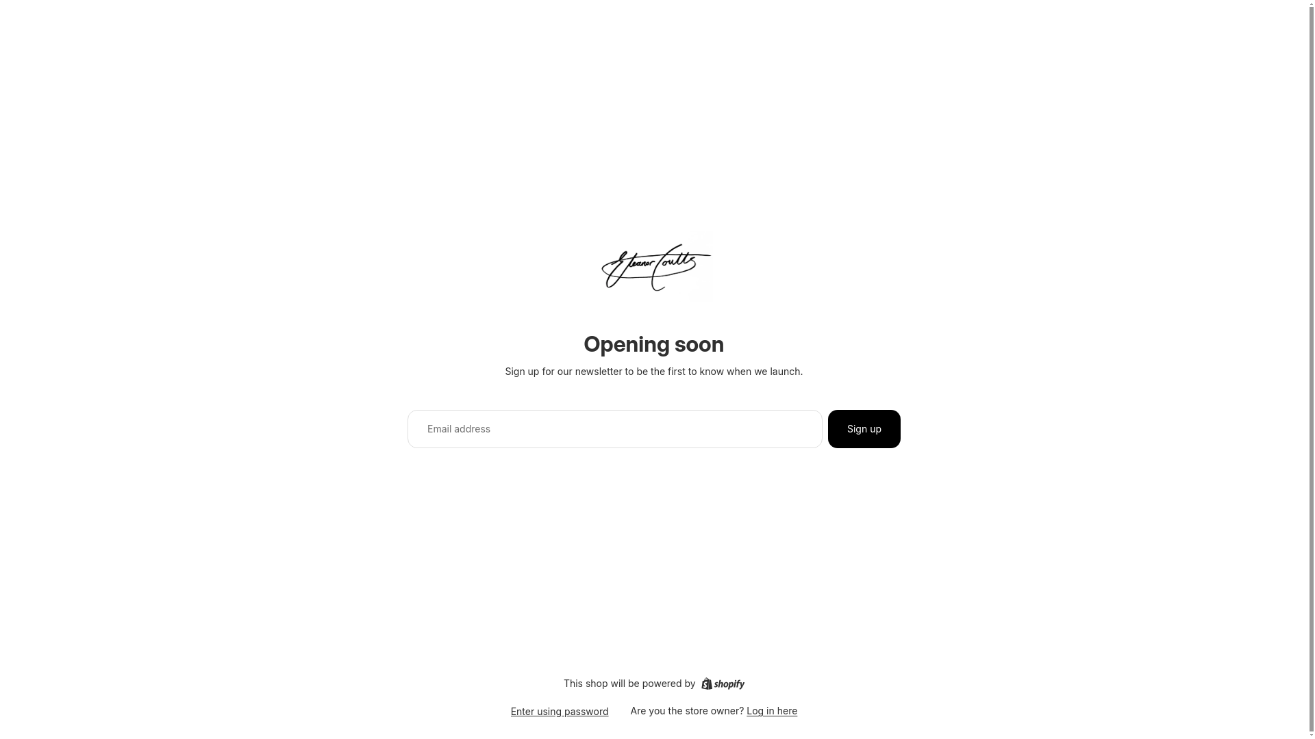 website screenshot of https://eleanorcoutts.com/
