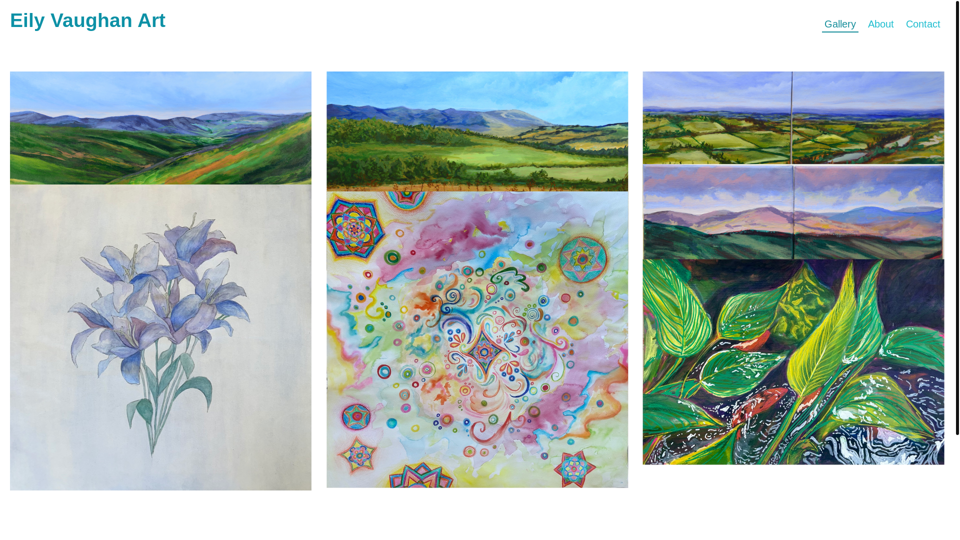 website screenshot of https://eilyvaughanart.com/