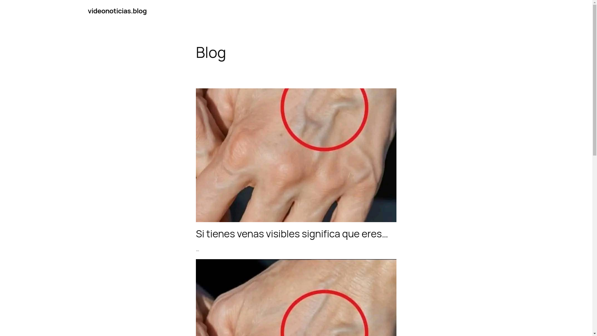 website screenshot of https://videonoticias.blog/