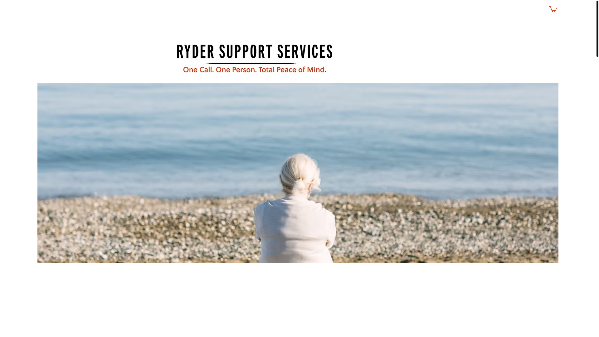 website screenshot of https://rydersupportservices.com/