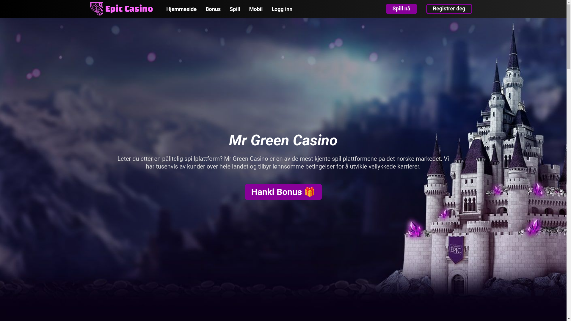 website screenshot of https://mrgreen-kasino.com/