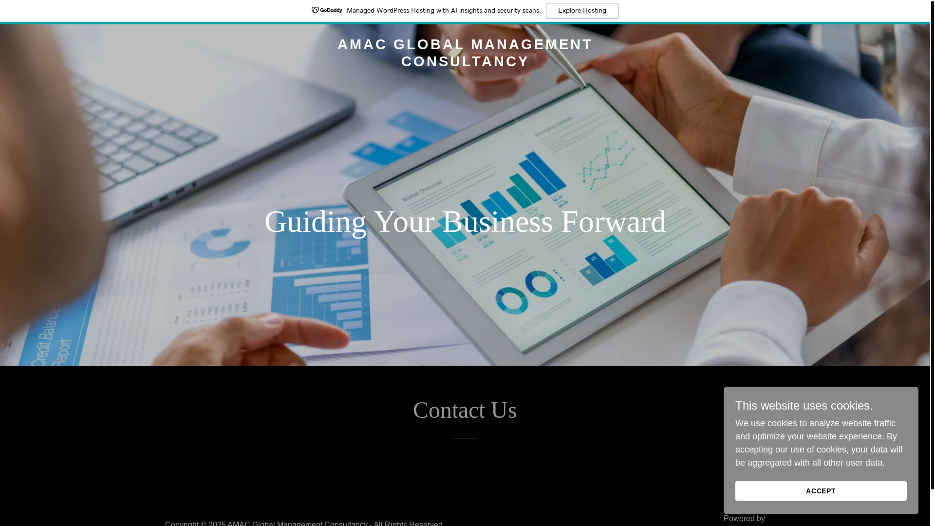 website screenshot of https://amacglobalmc.com/