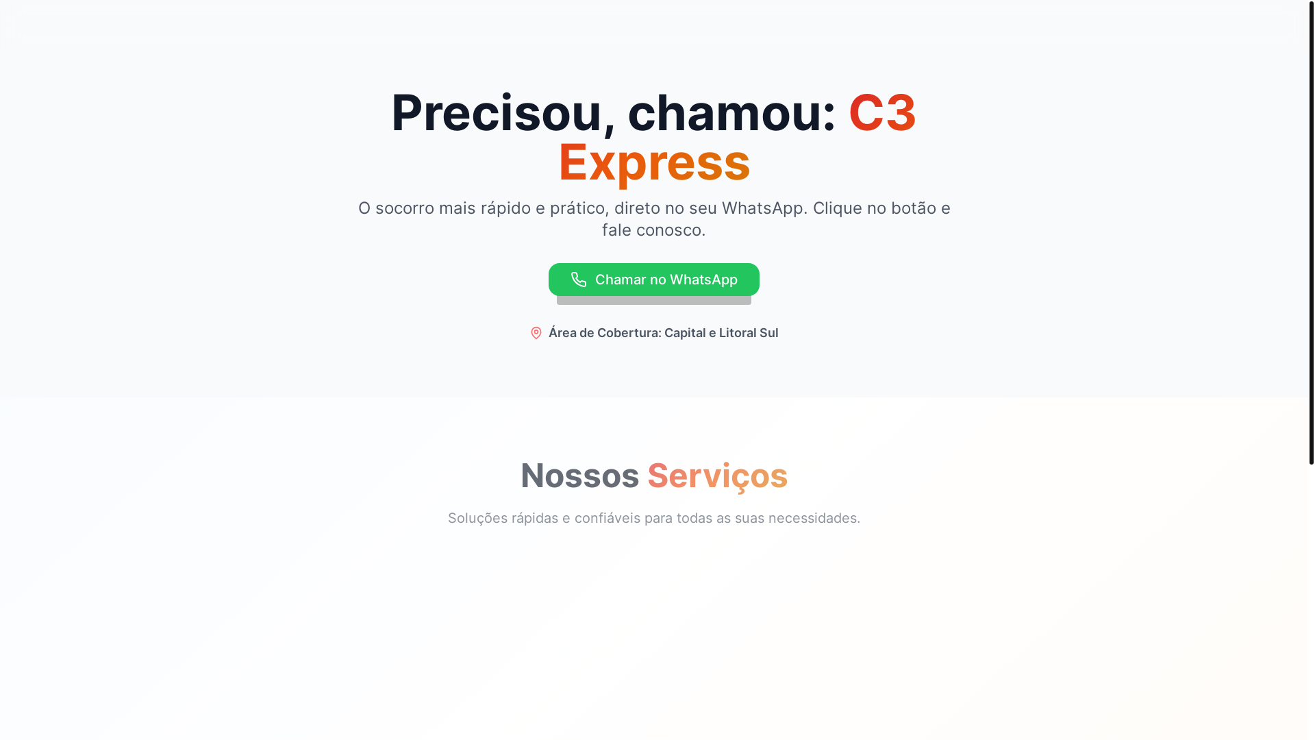 website screenshot of https://c3express.com.br/