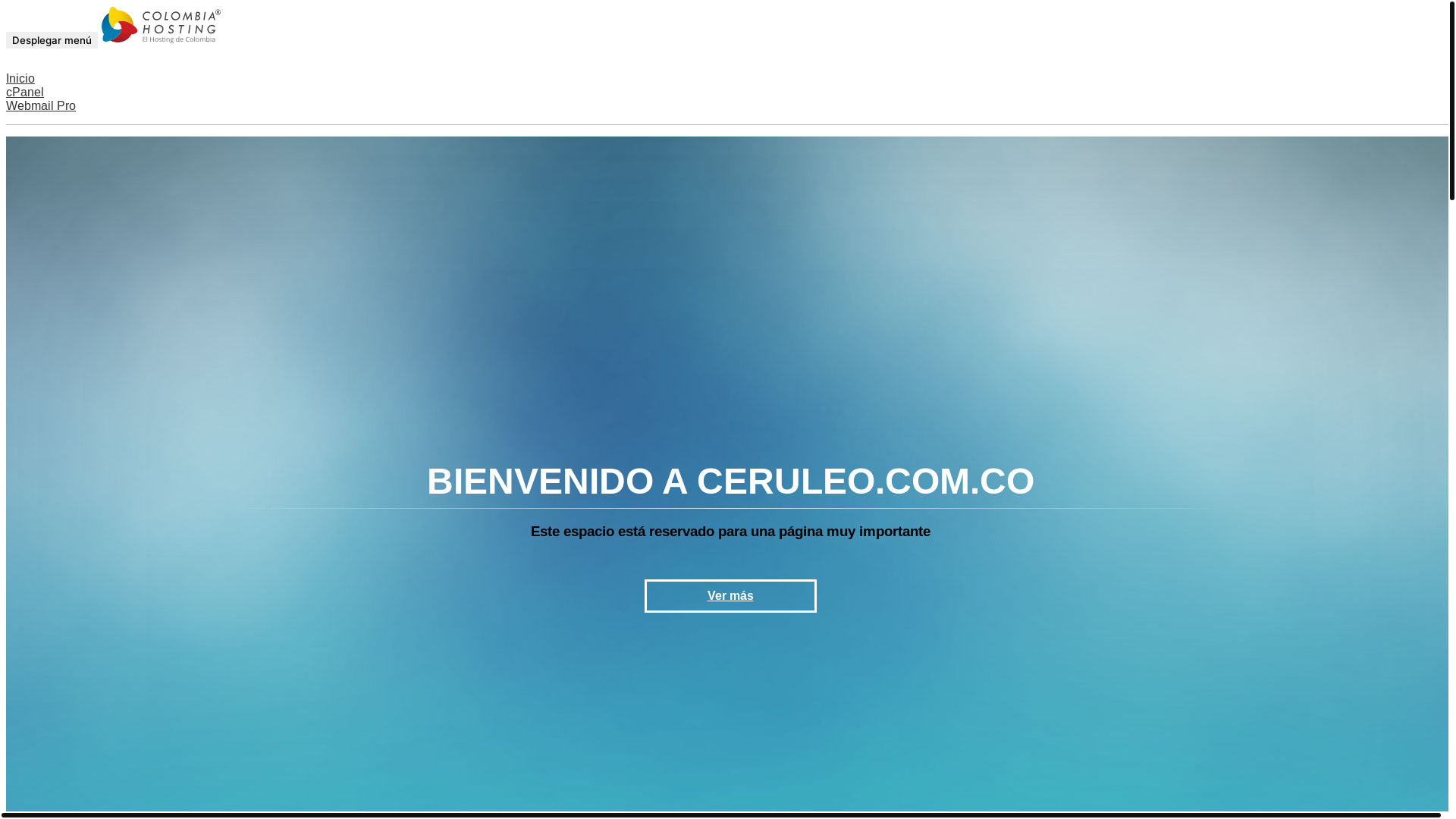 website screenshot of https://ceruleo.com.co/