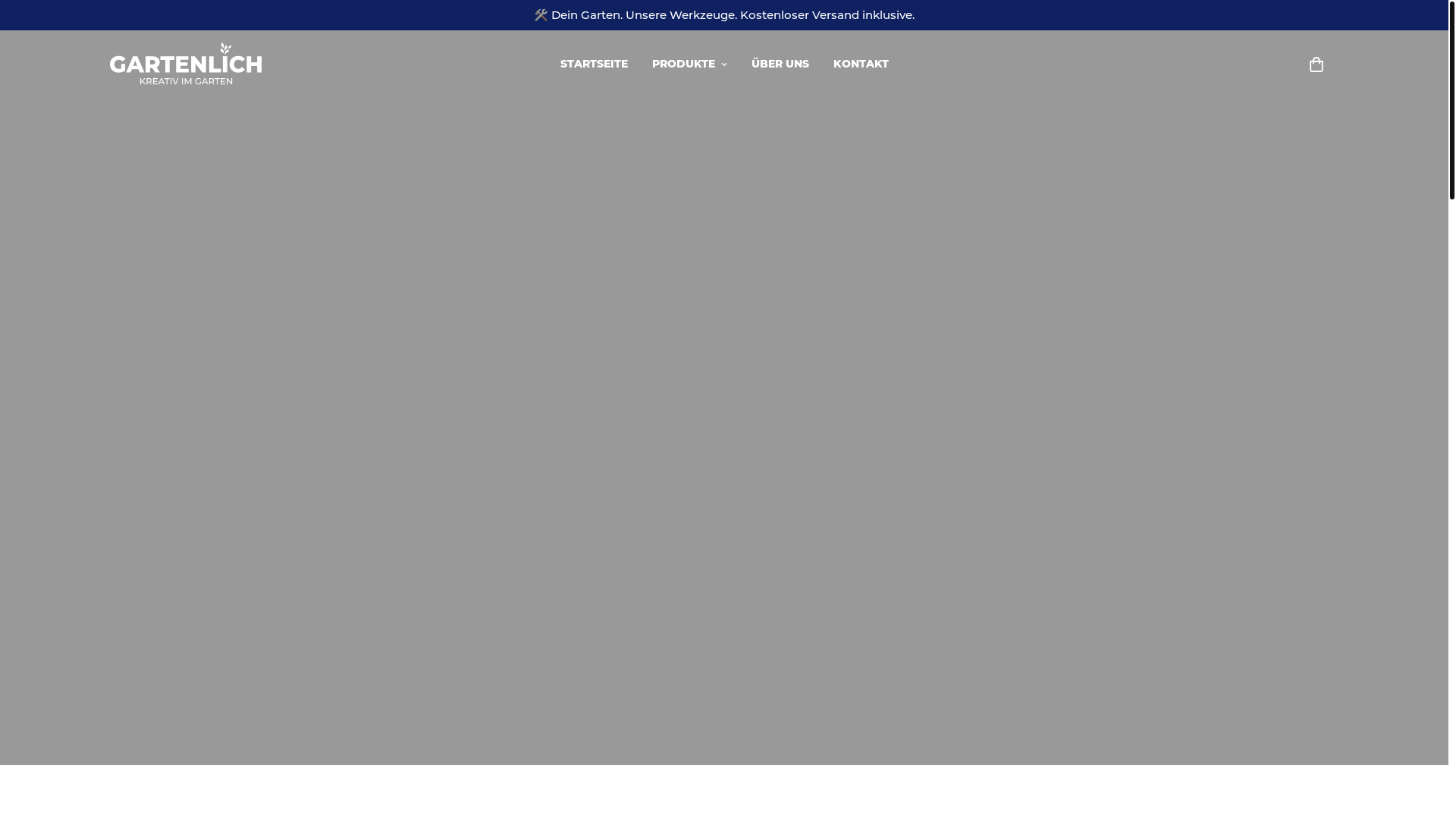 website screenshot of https://gartenlich.store/
