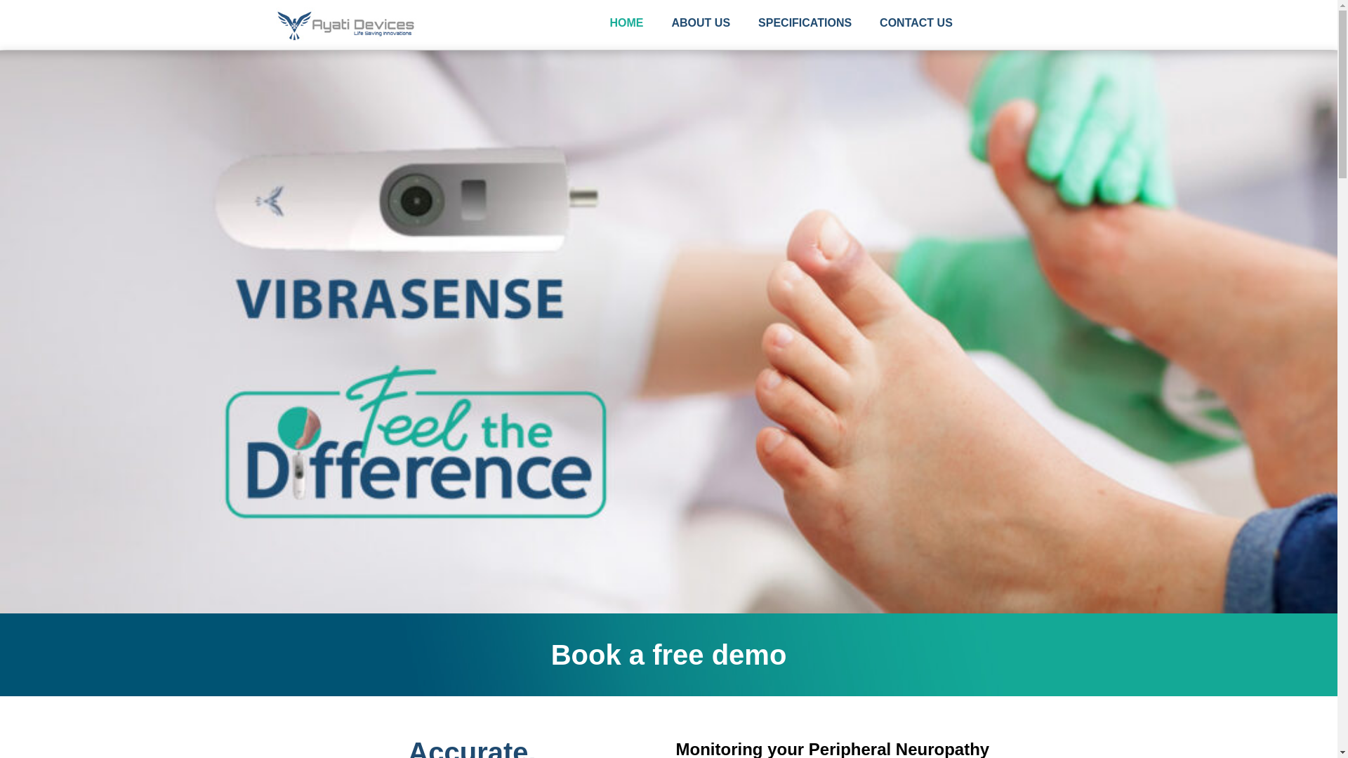 website screenshot of https://biothesiometer.in/