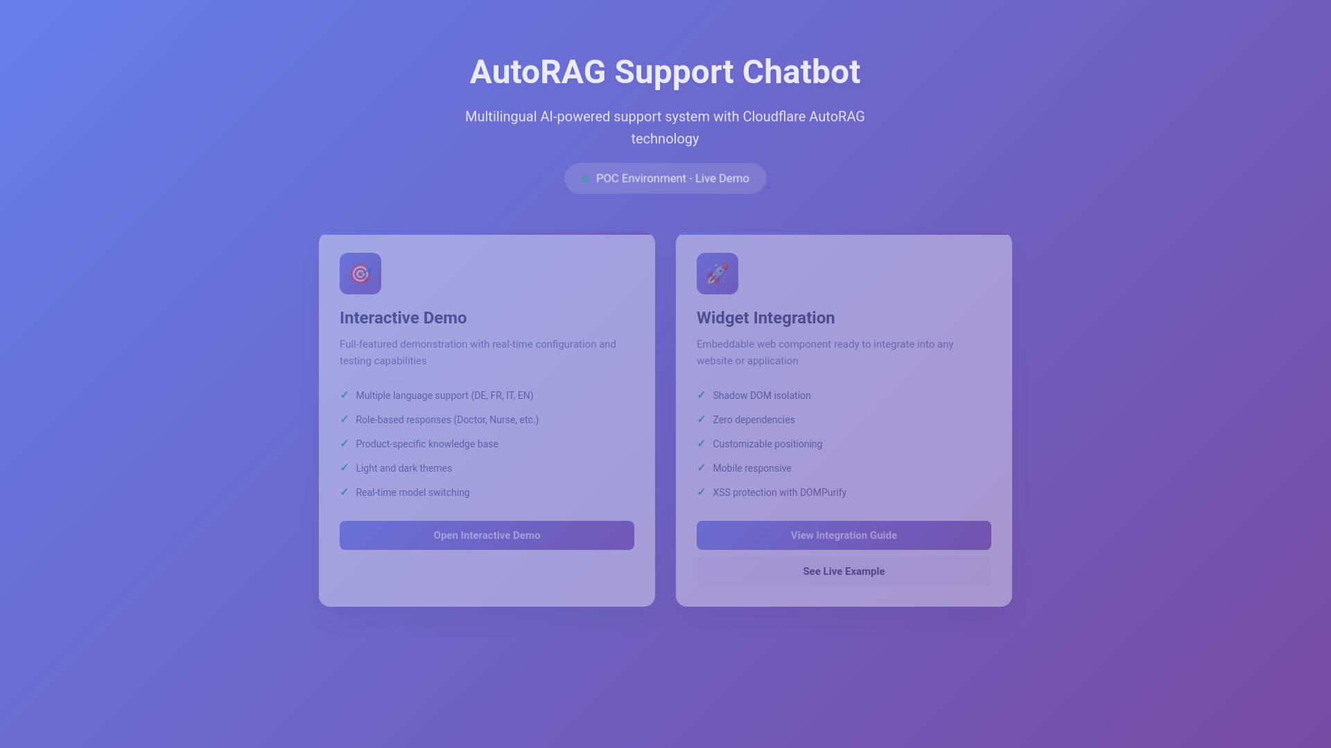 website screenshot of https://autorag-widget.pages.dev/