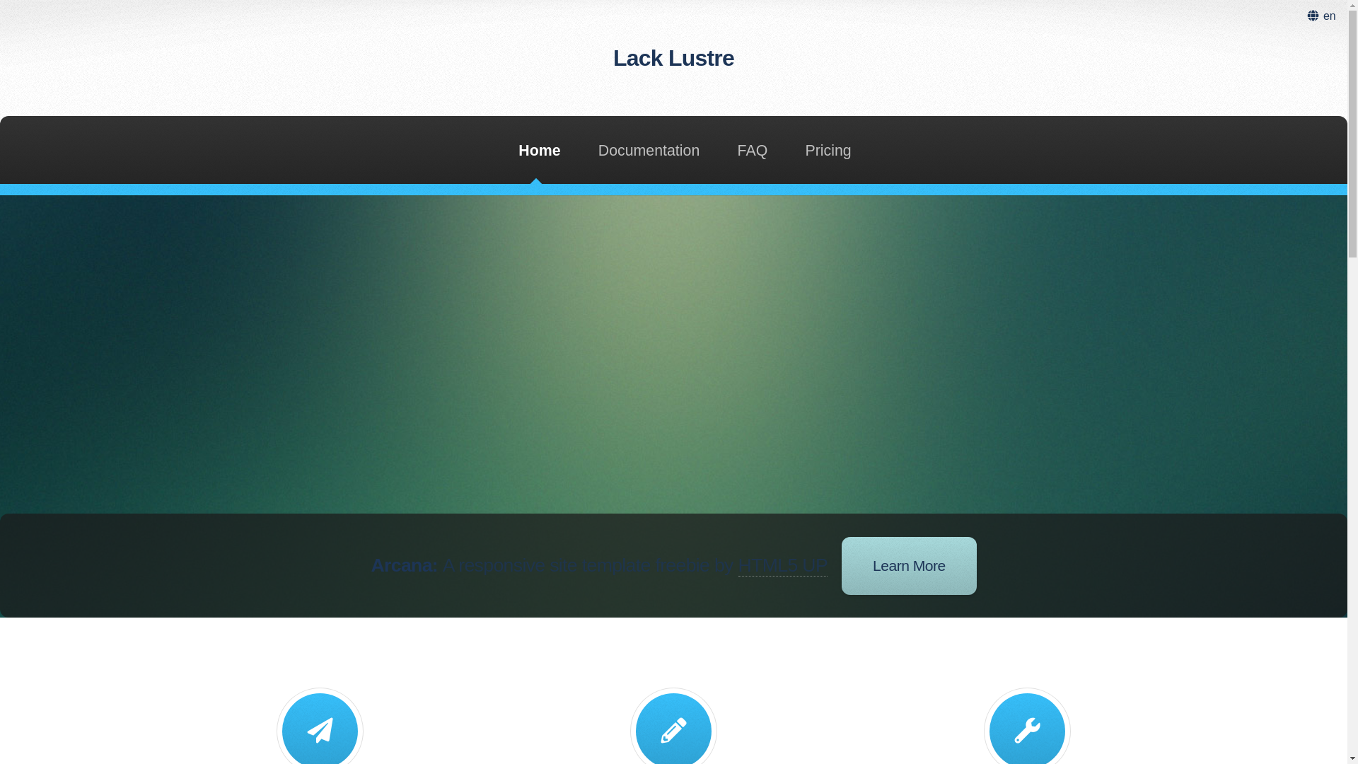 website screenshot of https://lacklustre.org/