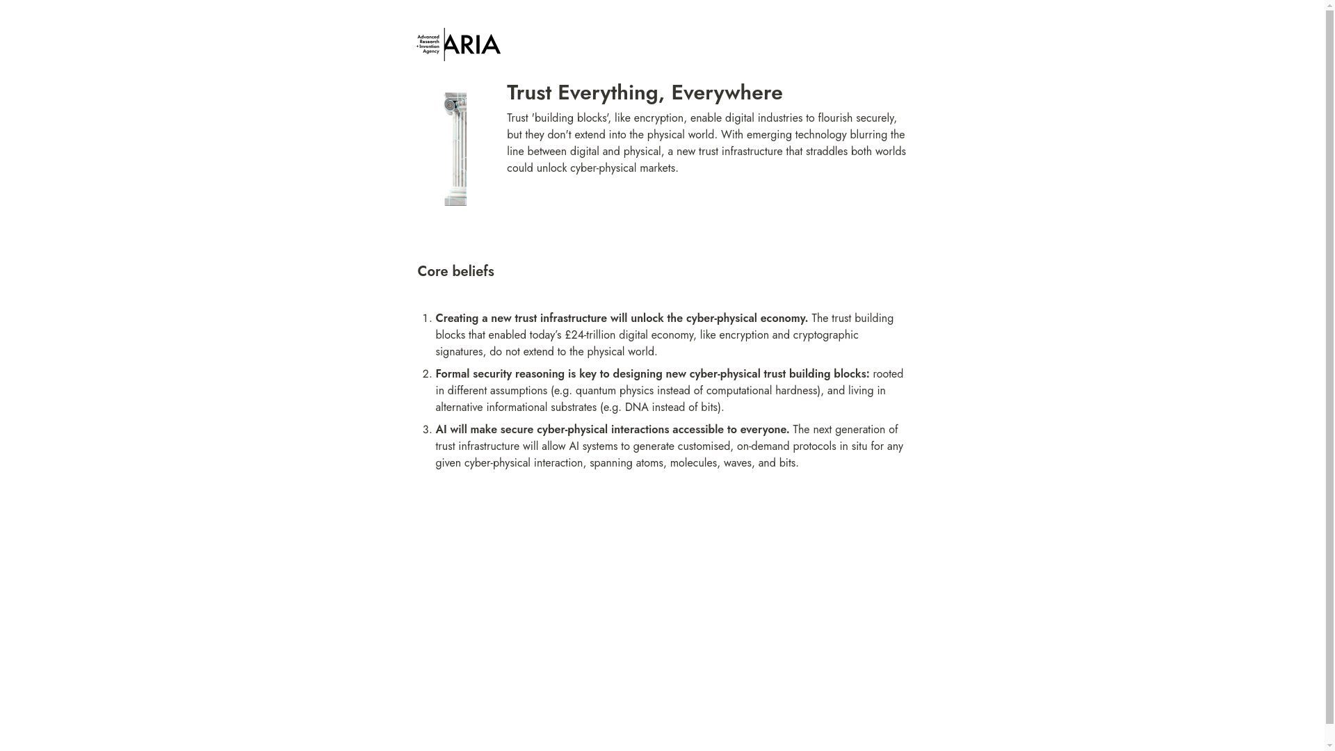 website screenshot of https://aria-tee.uk/