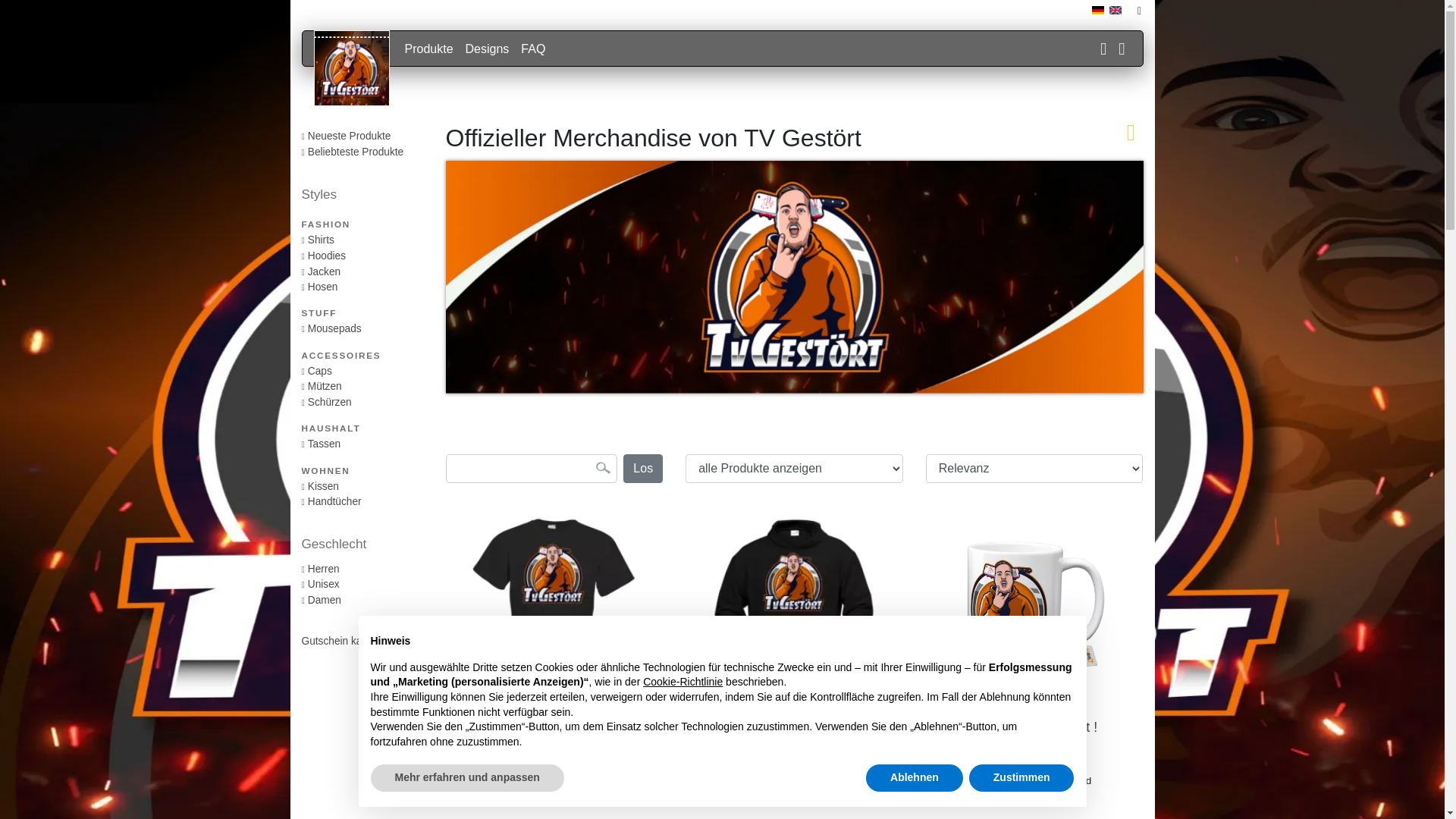 website screenshot of https://tvgestoert.de/