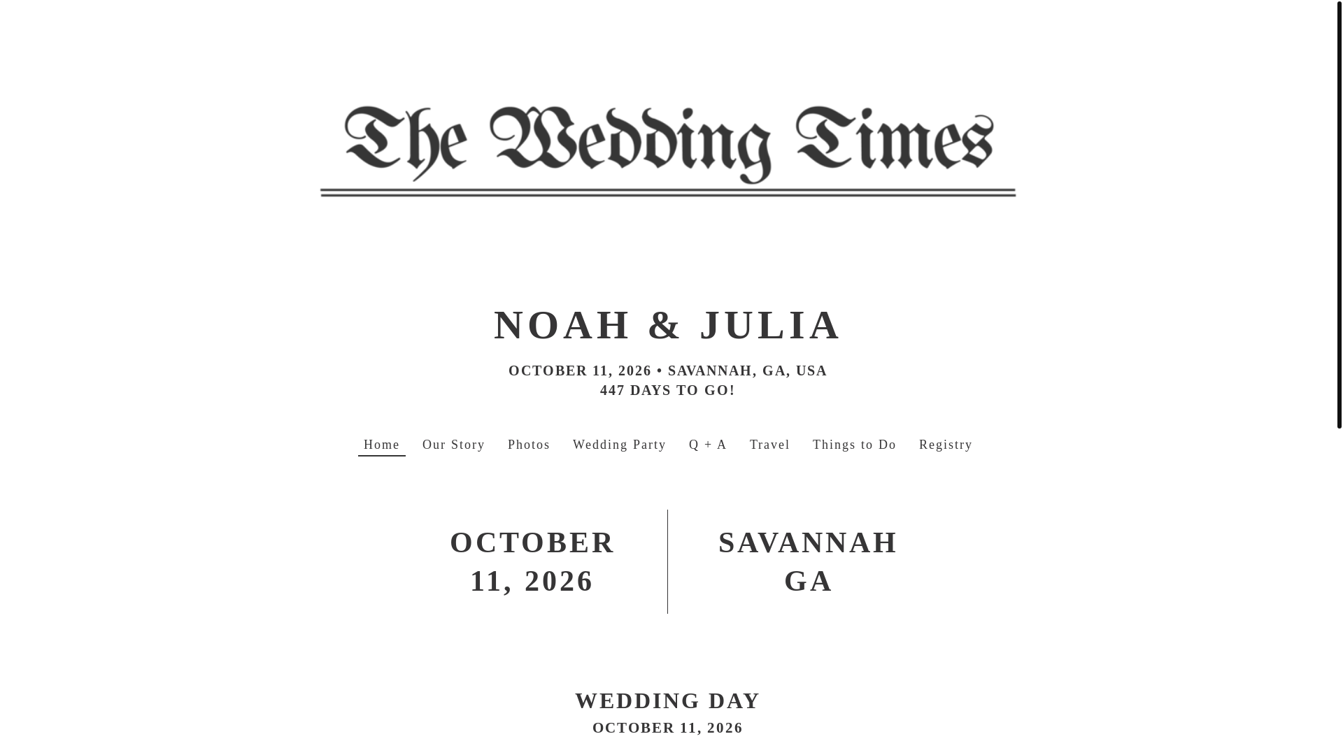 website screenshot of https://noahandjuliasayido.com/