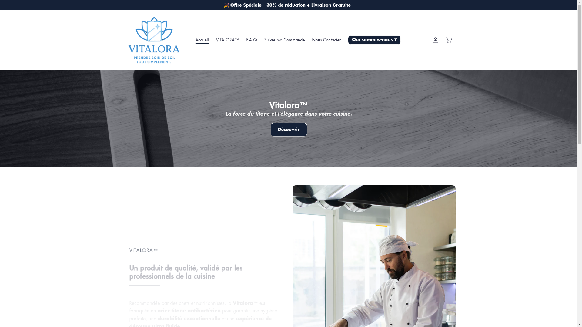 website screenshot of https://vitalora-store.com/