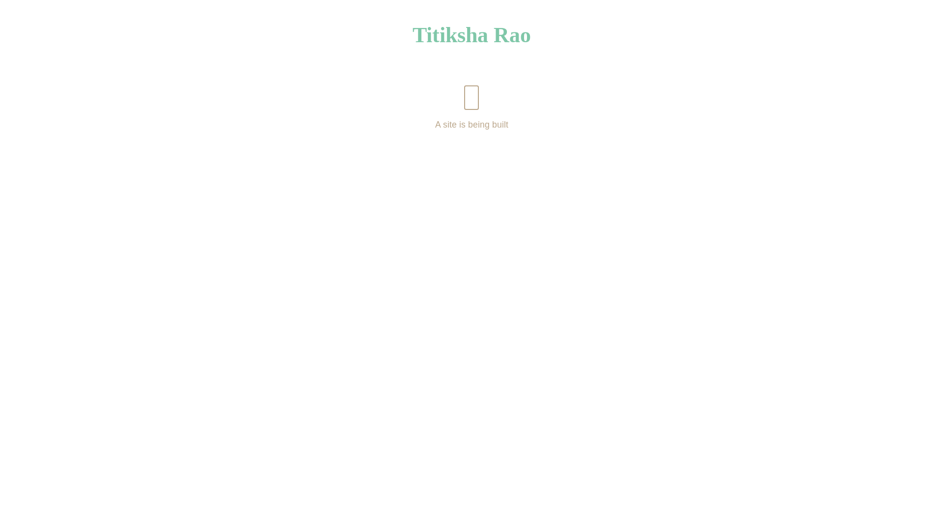 website screenshot of https://titiksharao.com/