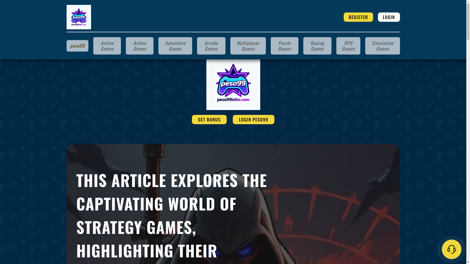 website screenshot of https://peso99lotto.com/