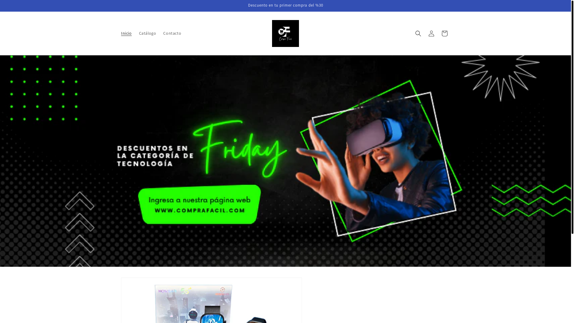 website screenshot of https://comprafacilmx.shop/