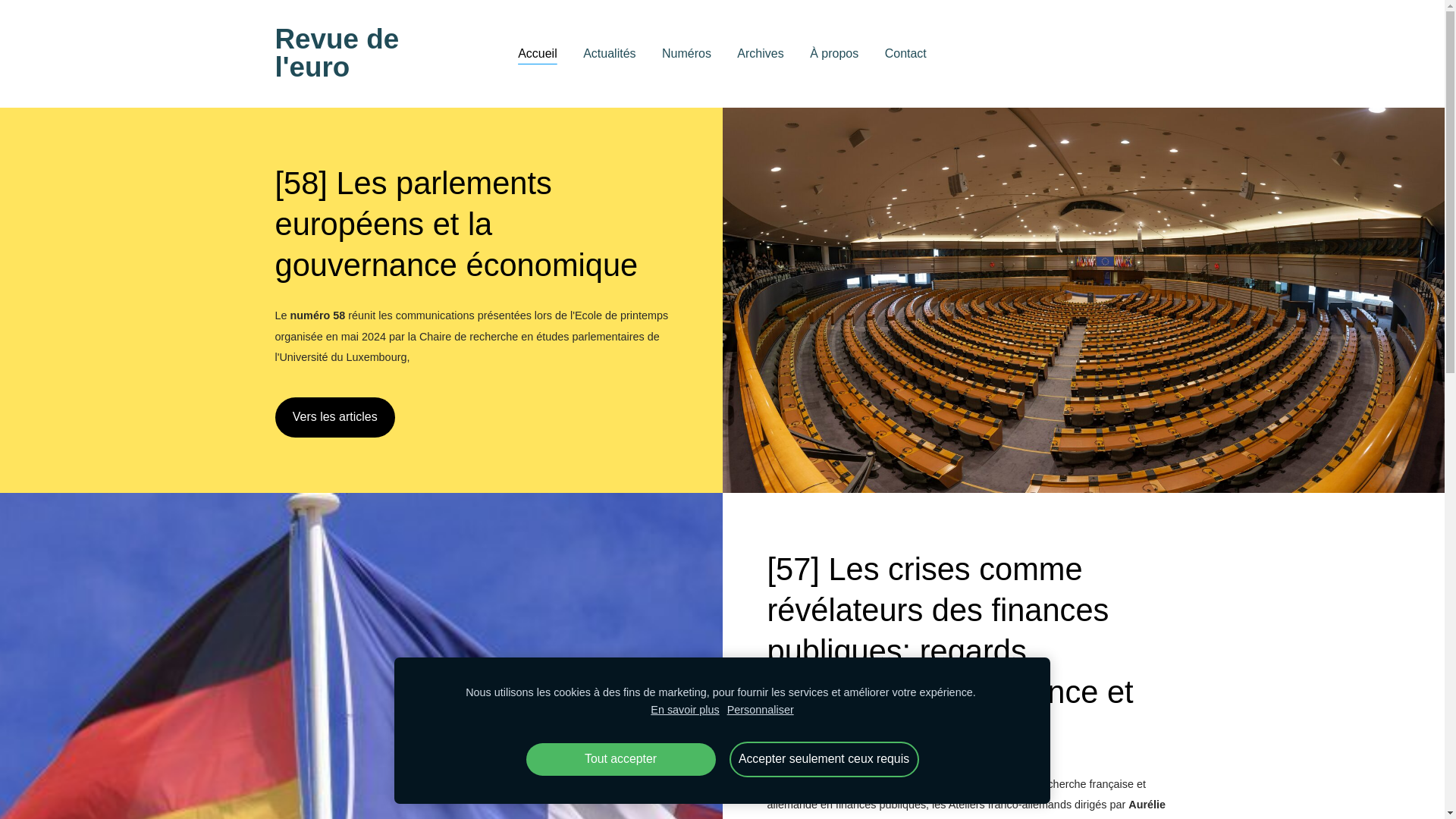 website screenshot of https://revue-euro.eu/