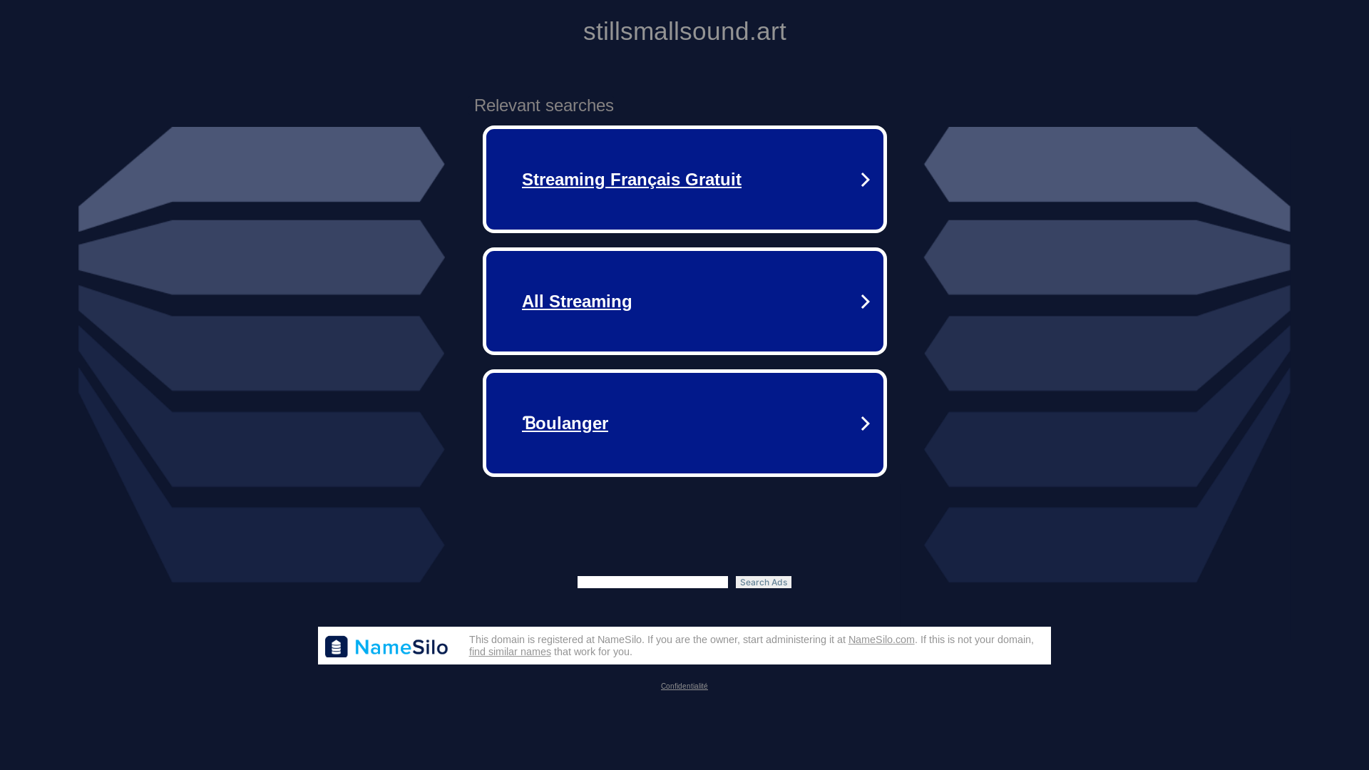 website screenshot of https://stillsmallsound.art/