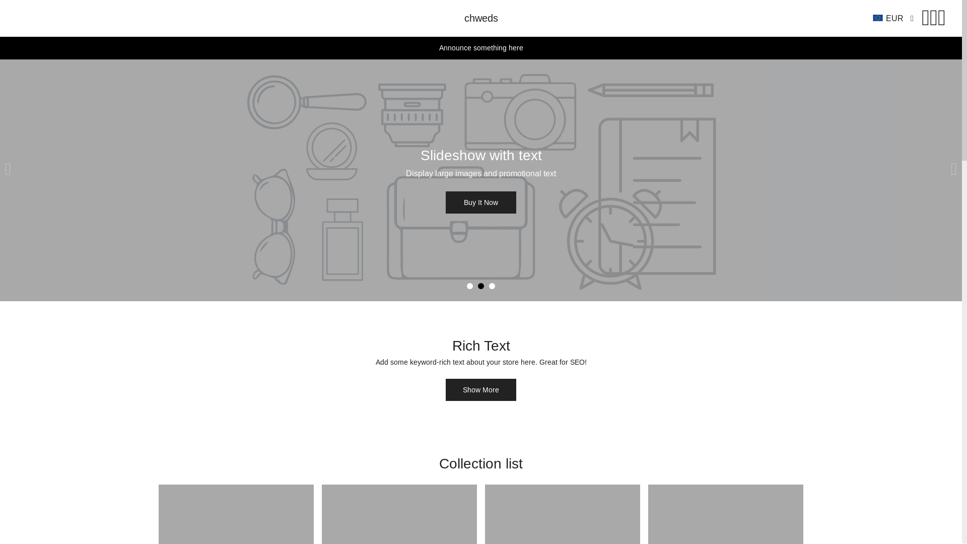 website screenshot of https://chweds.com/