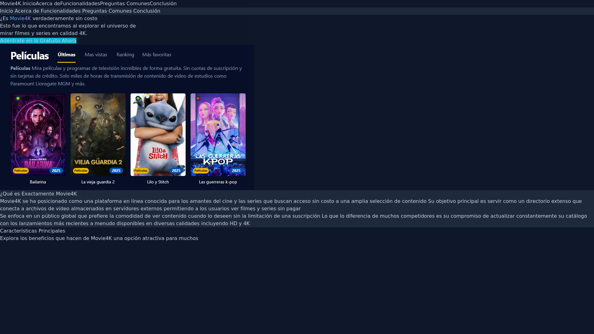 website screenshot of https://movie4k-p2g5.pages.dev/