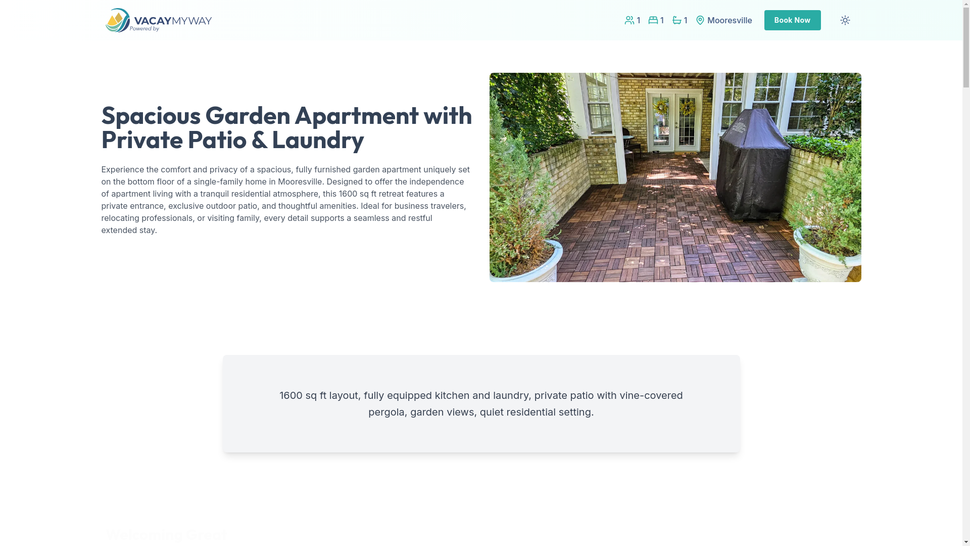 website screenshot of https://tawnypatio.house/
