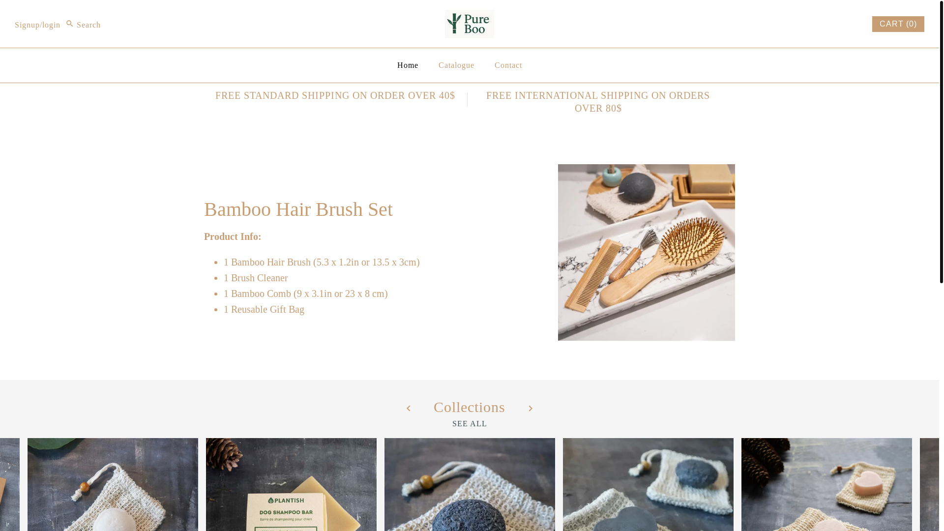 website screenshot of https://pureboo.ca/