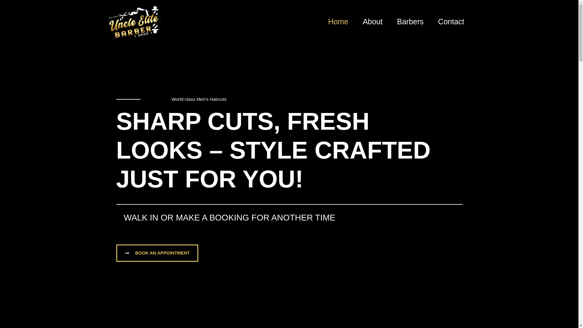 website screenshot of https://kingzbarbershophallam.com.au/