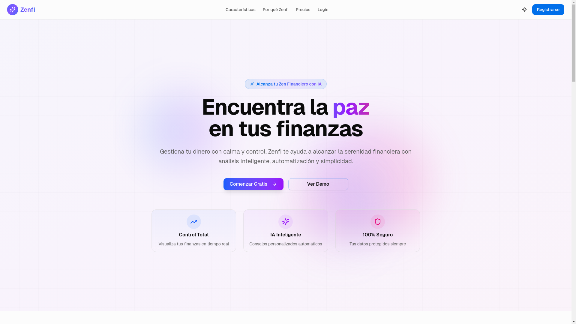 website screenshot of https://finanzentral.com/