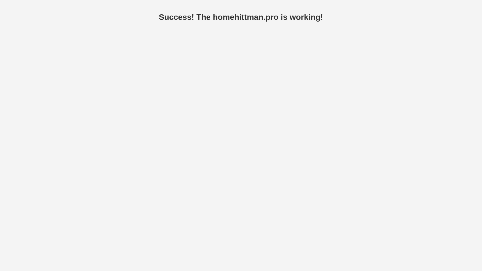 website screenshot of https://homehittman.pro/