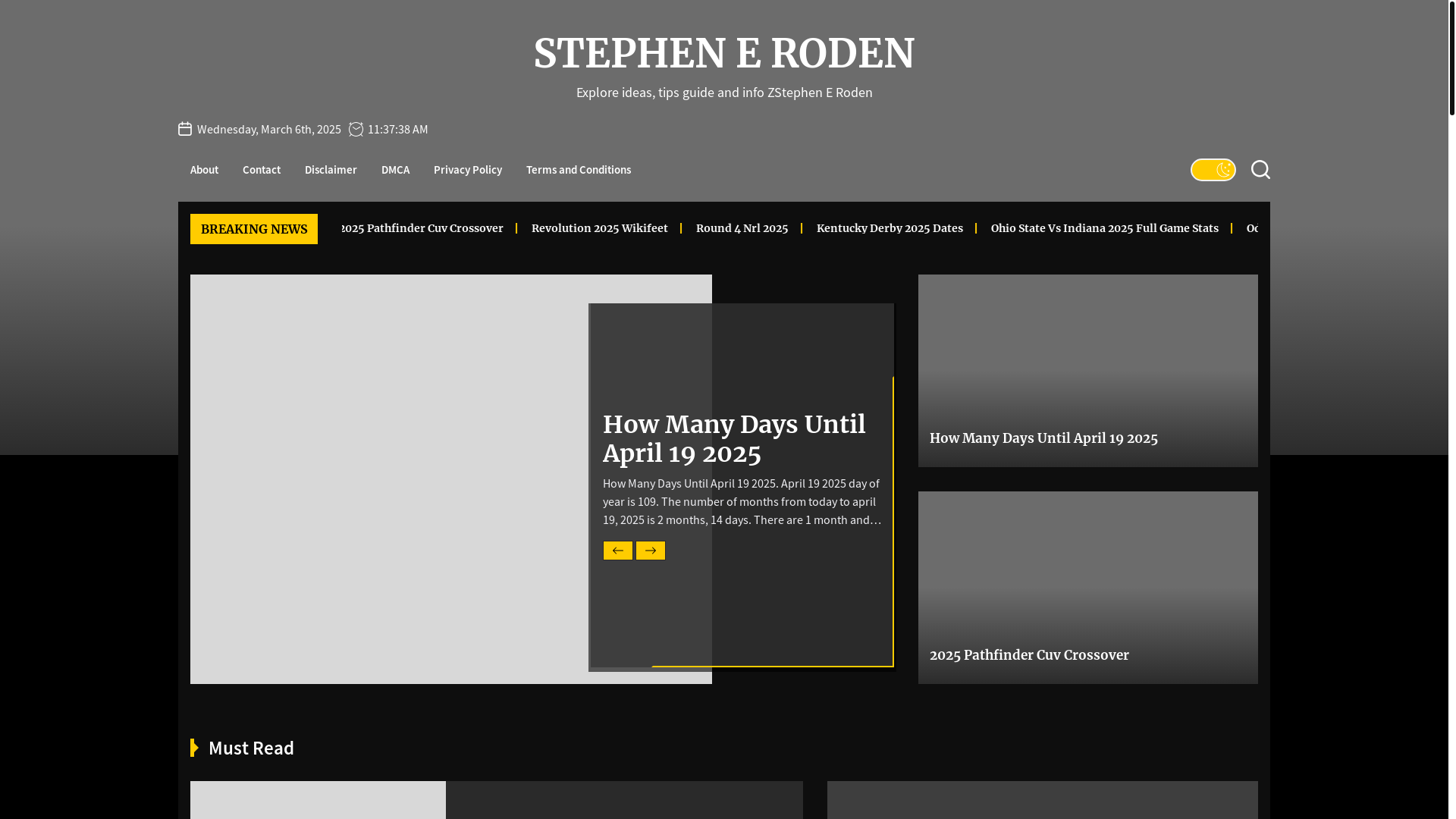 website screenshot of https://stephenerodenm.pages.dev/