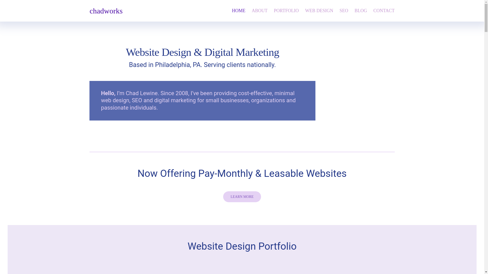 website screenshot of https://chadworks-3gp.pages.dev/