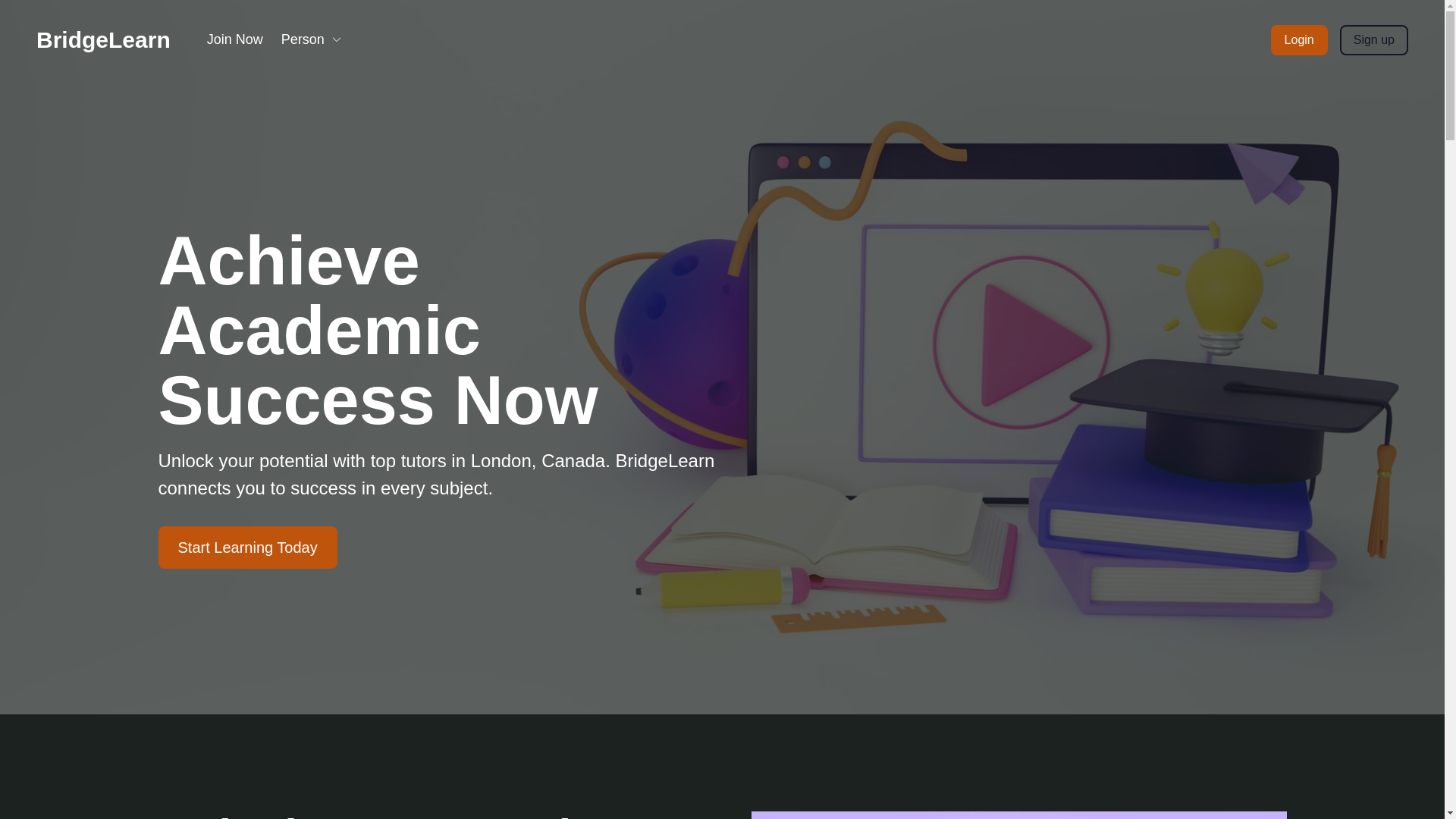 website screenshot of https://bridgeplaylearn.com/