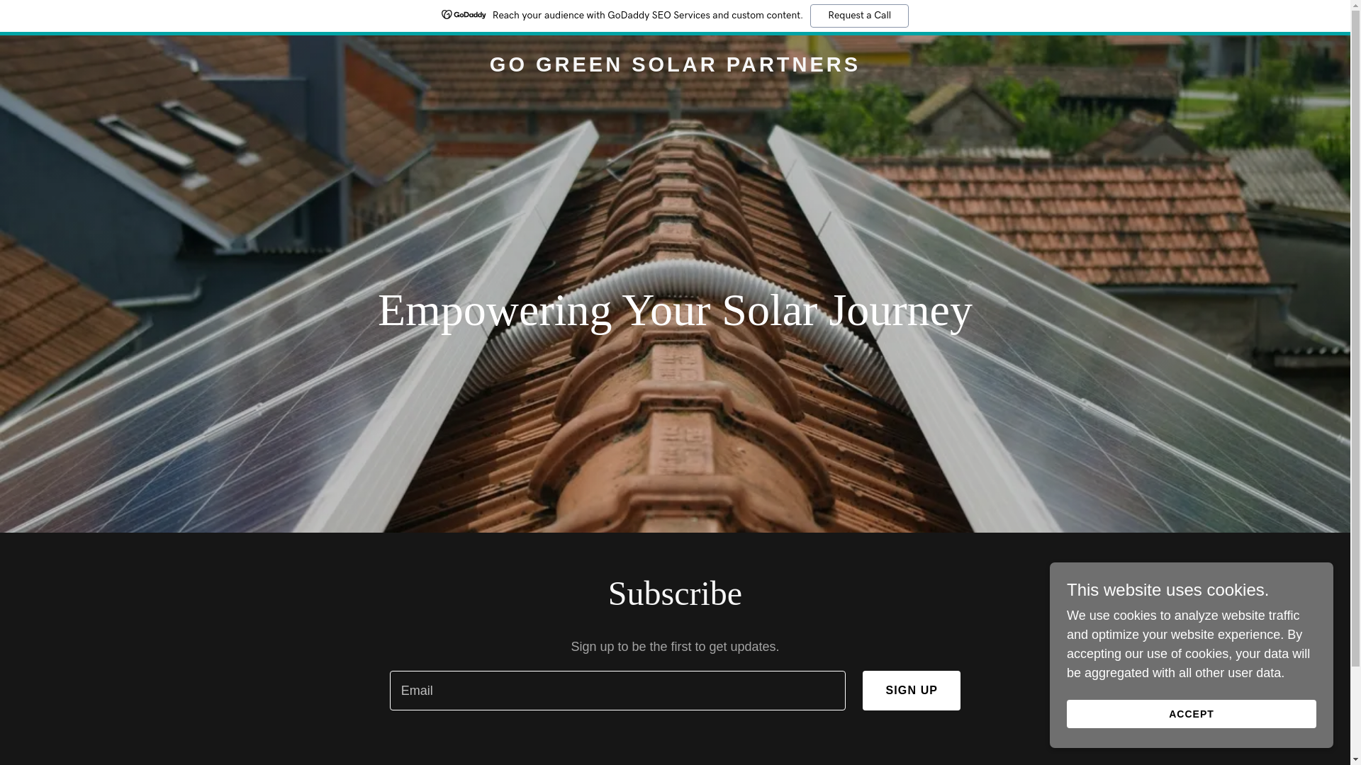 website screenshot of https://gogreensolarpartners.net/