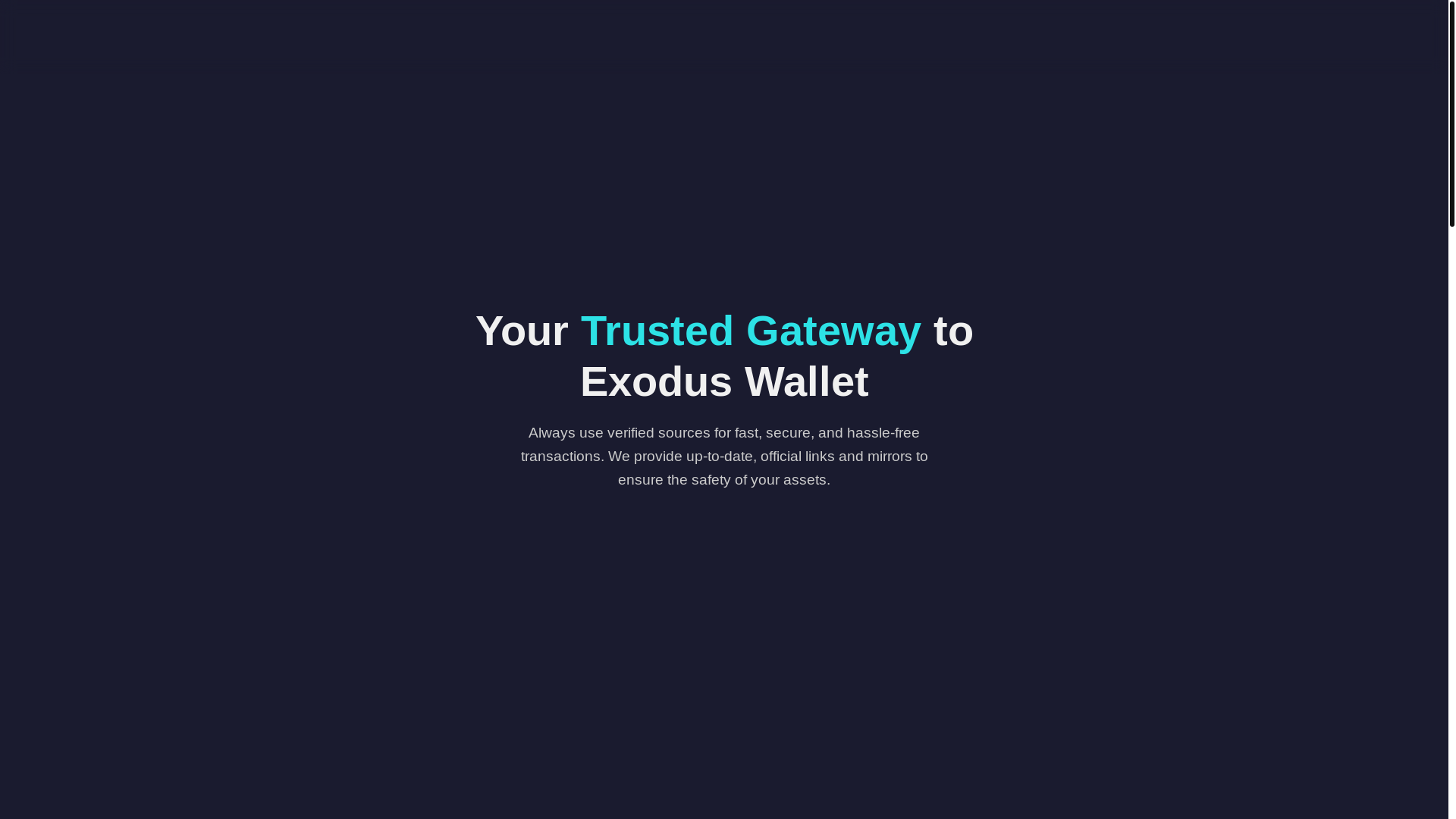 website screenshot of https://exodusaccess.com/