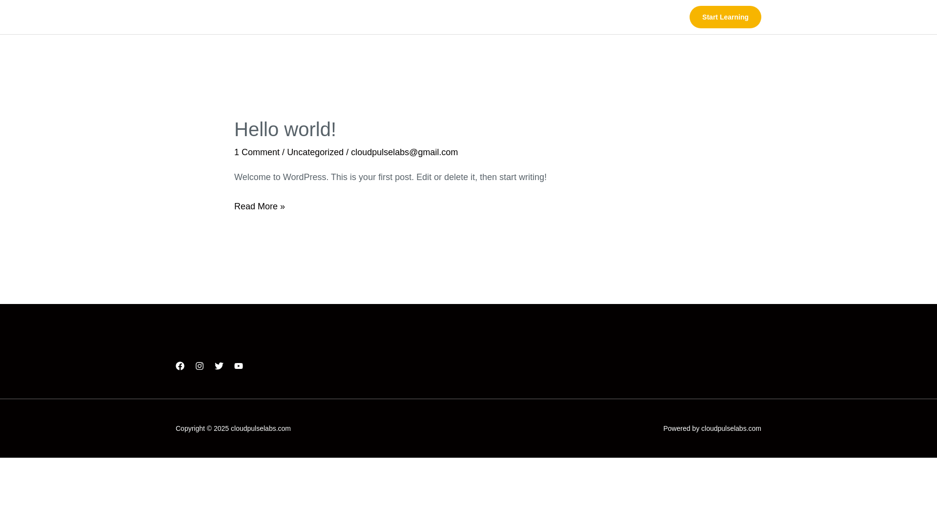 website screenshot of https://cloudpulselabs.com/