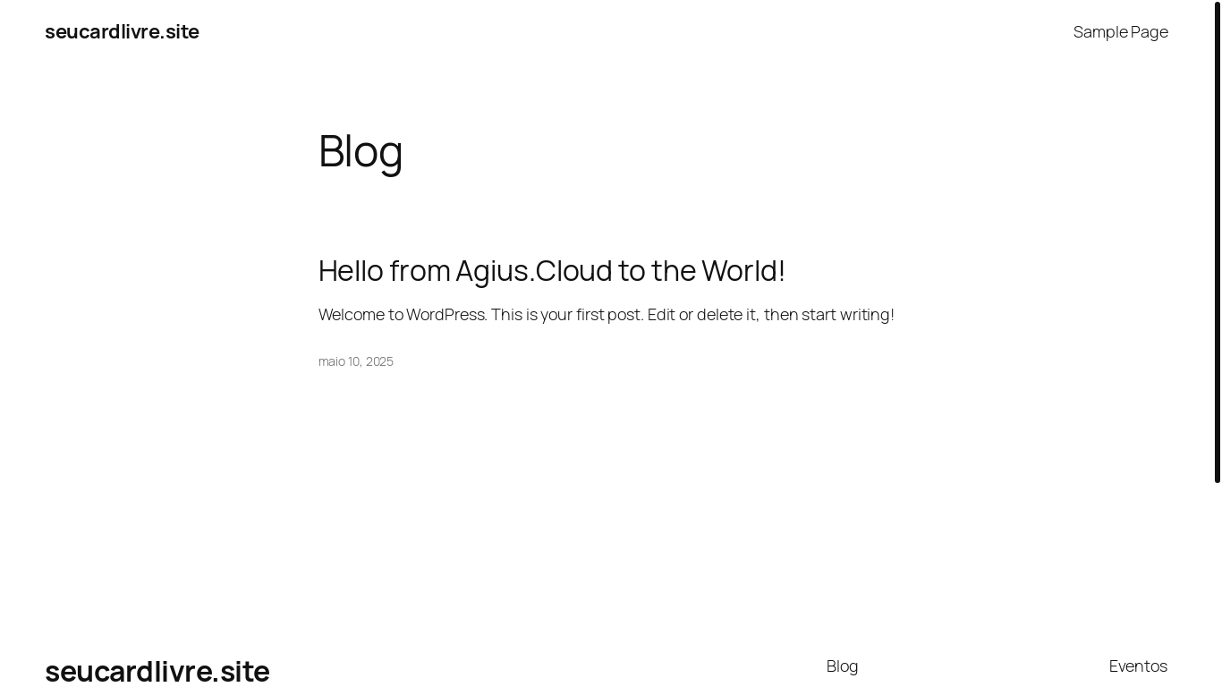 website screenshot of https://seucardlivre.site/
