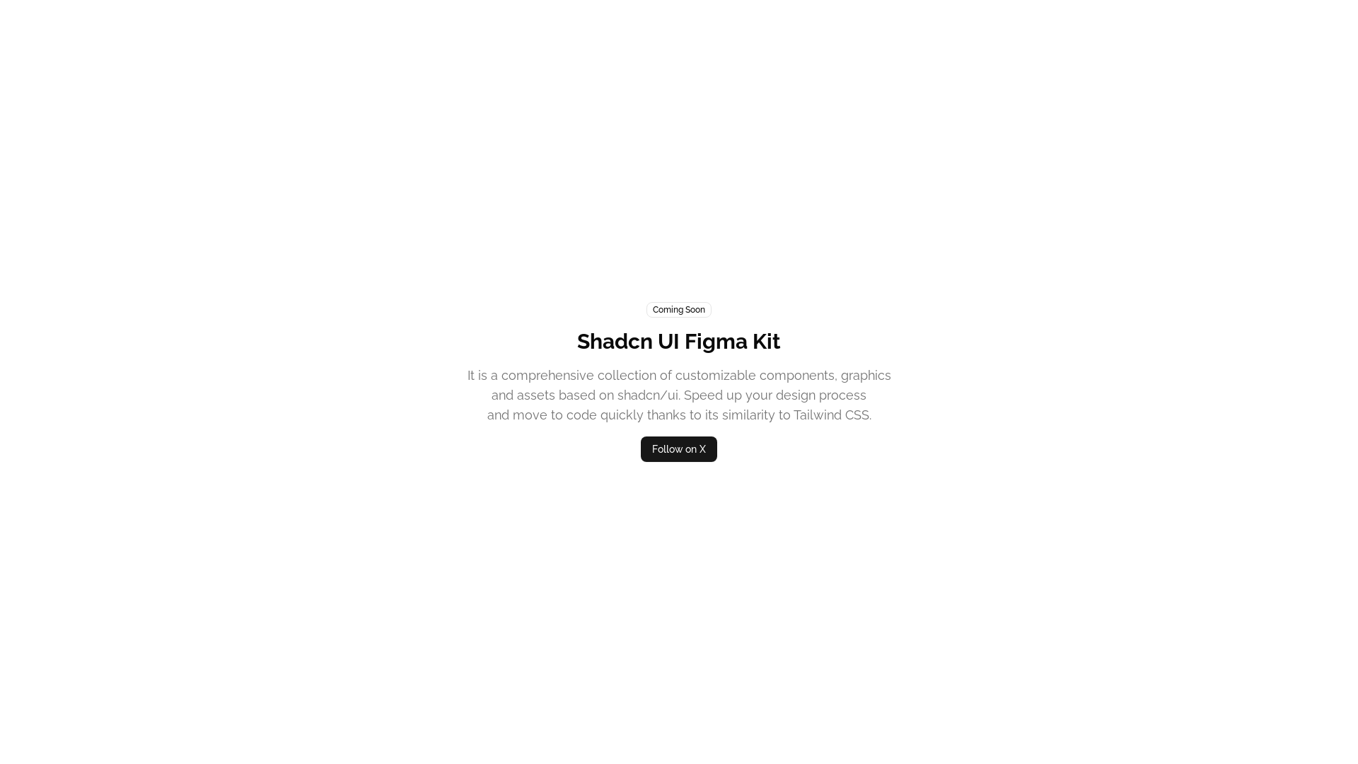website screenshot of https://shadcnfigmauikit.com/