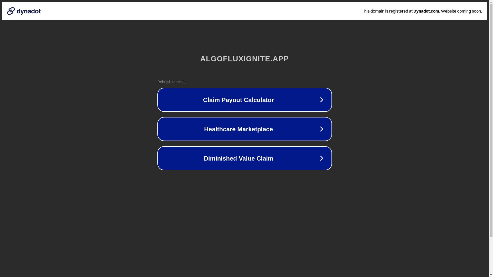 website screenshot of https://algofluxignite.app/