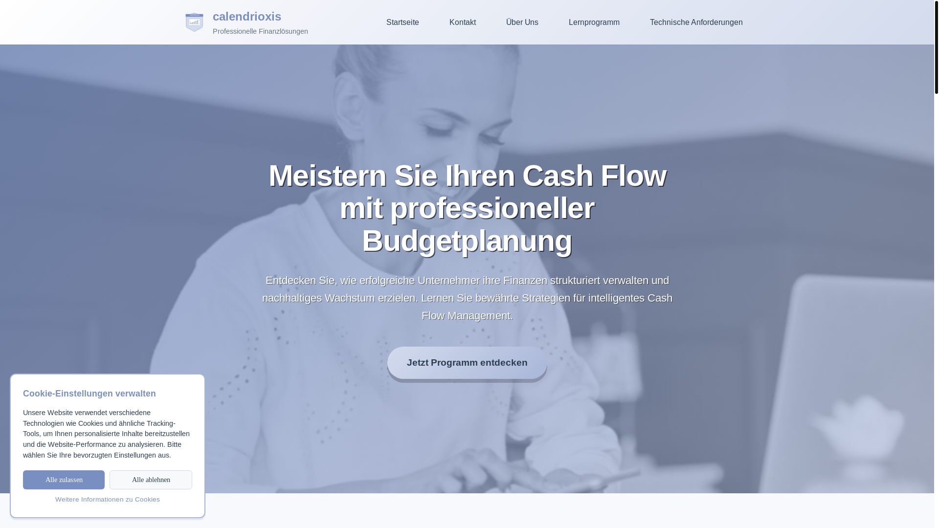 website screenshot of https://calendrioxis.com/