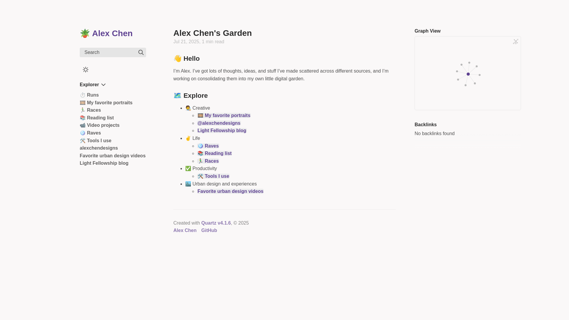 website screenshot of https://alexchen-garden-v4.pages.dev/
