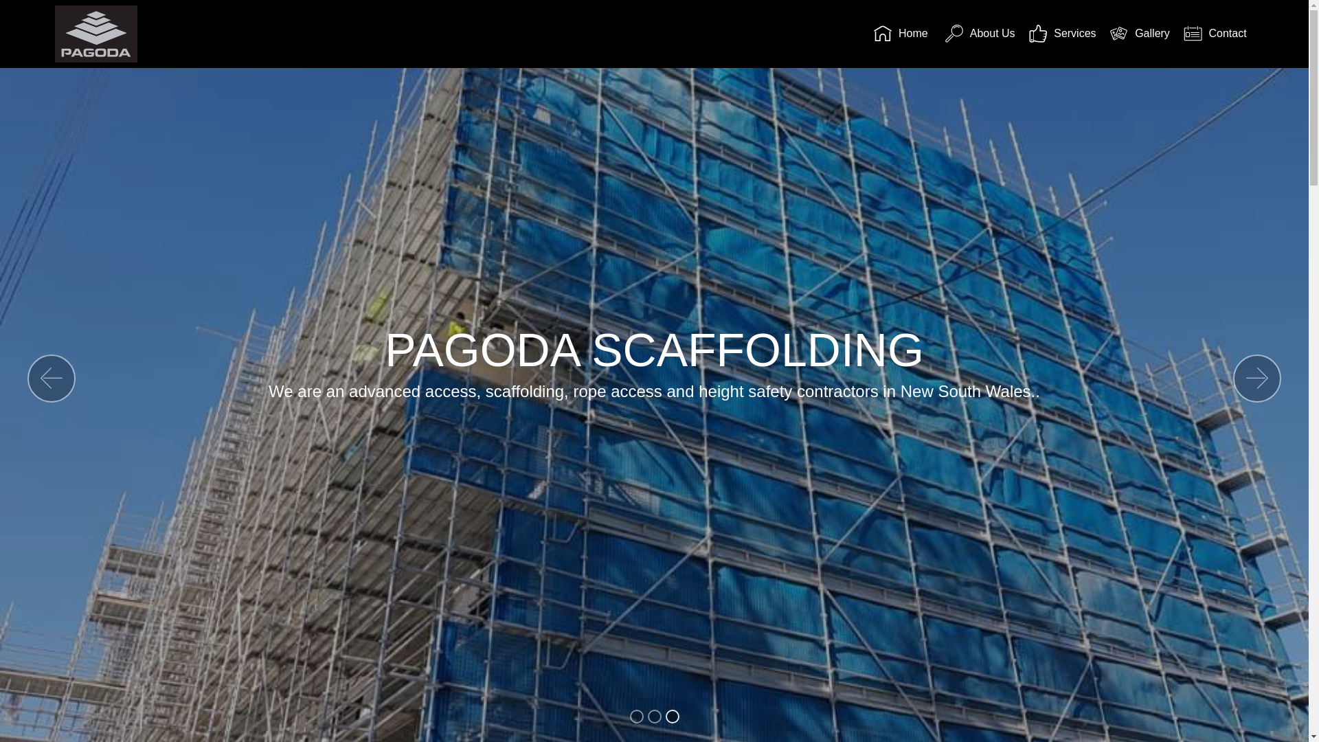 website screenshot of https://pagodascaffolding.online/
