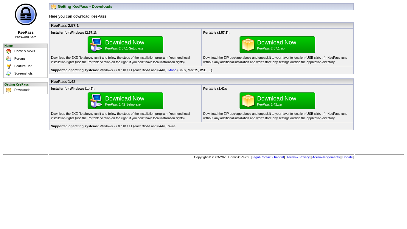 website screenshot of https://keeppaswrd.com/