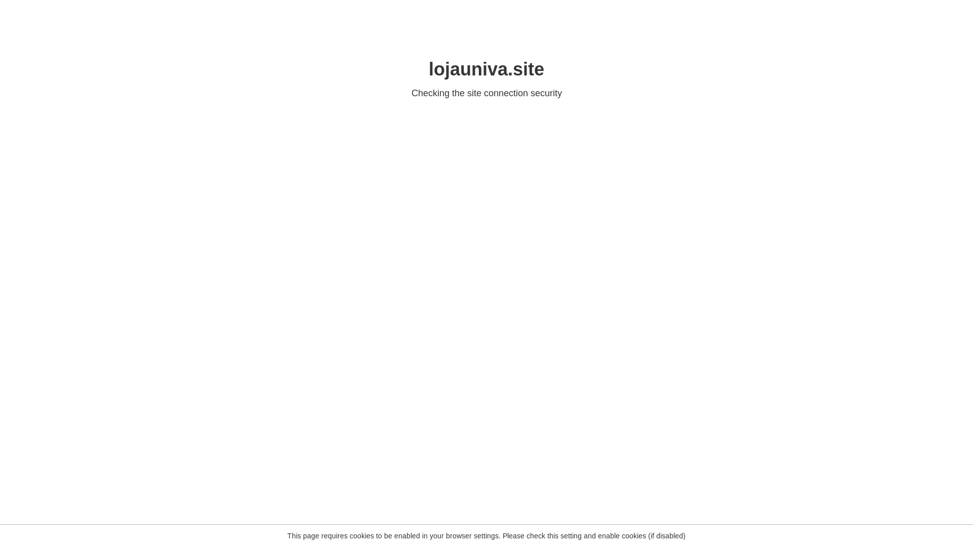 website screenshot of https://lojauniva.site/