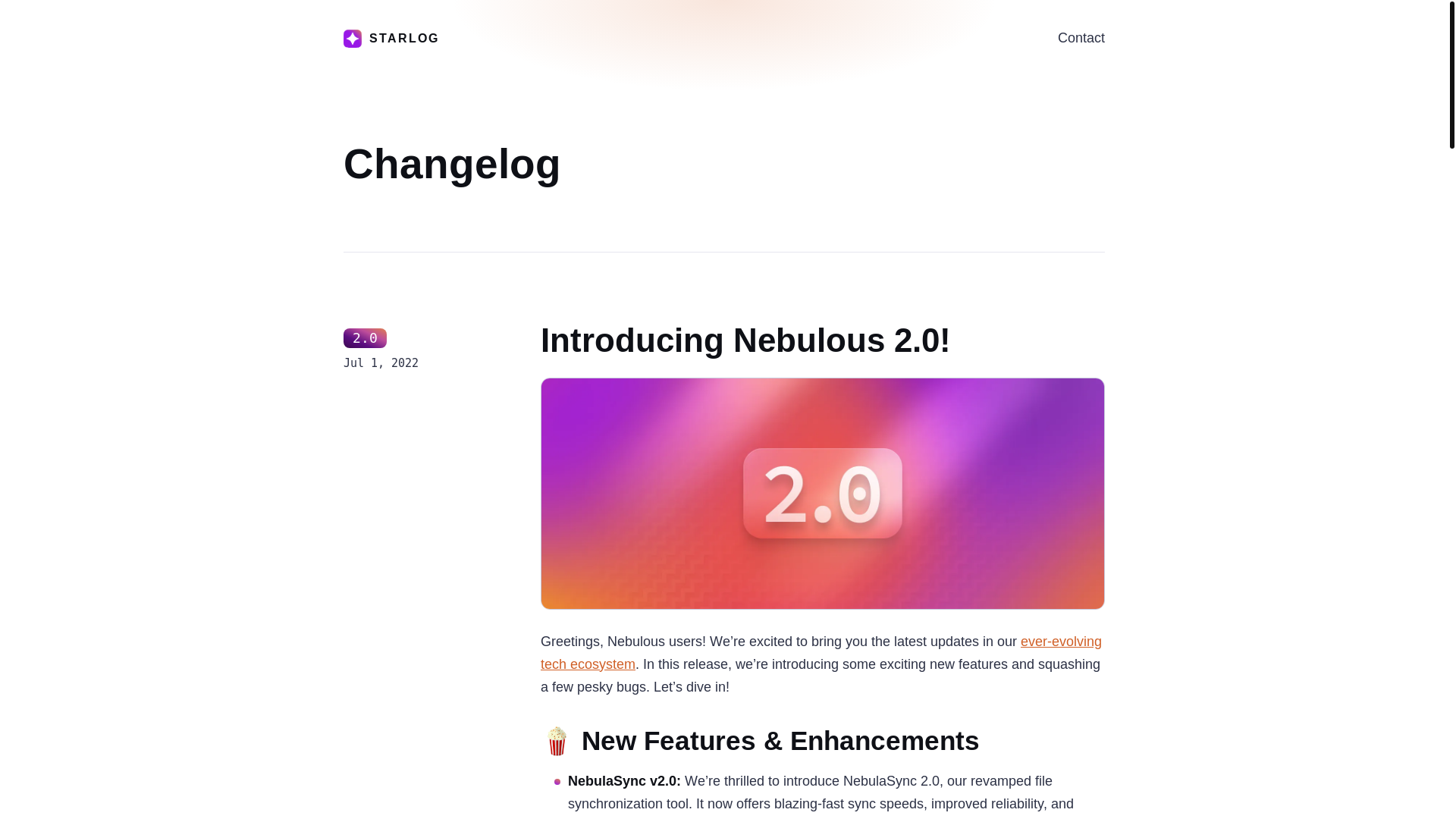 website screenshot of https://awfixeros-changelog.pages.dev/