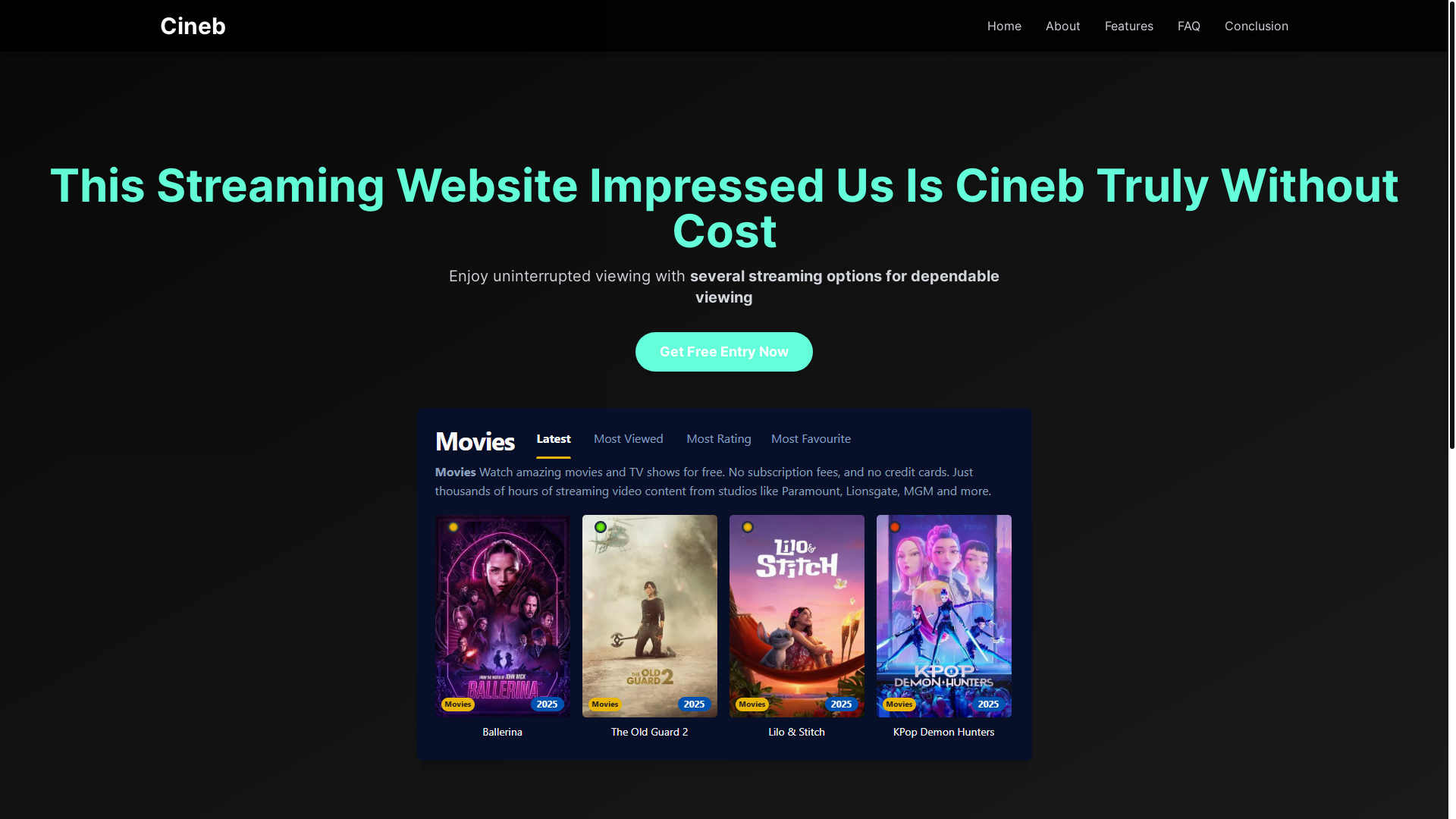 website screenshot of https://cineb-clxy.pages.dev/