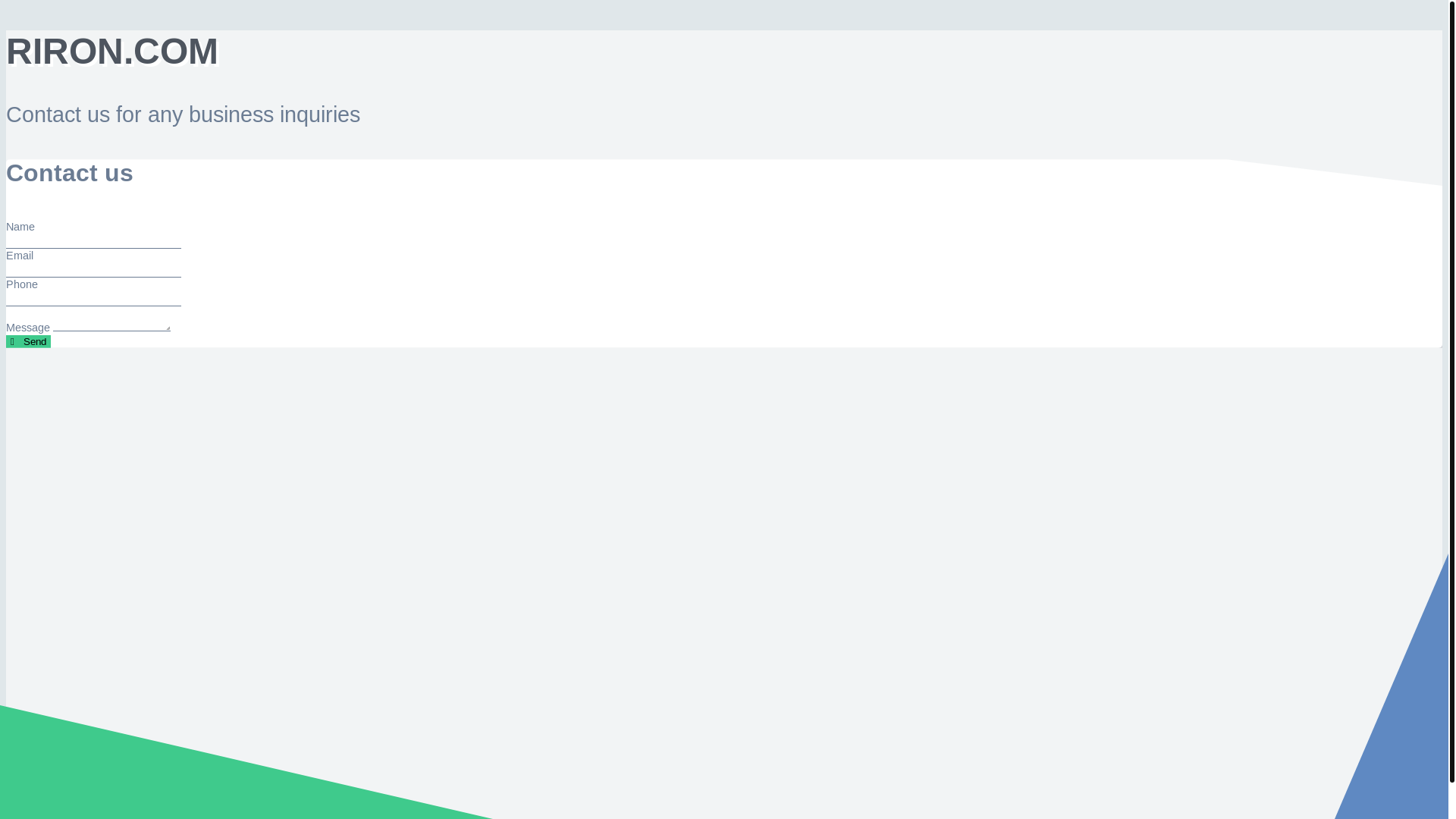 website screenshot of https://riron.com/