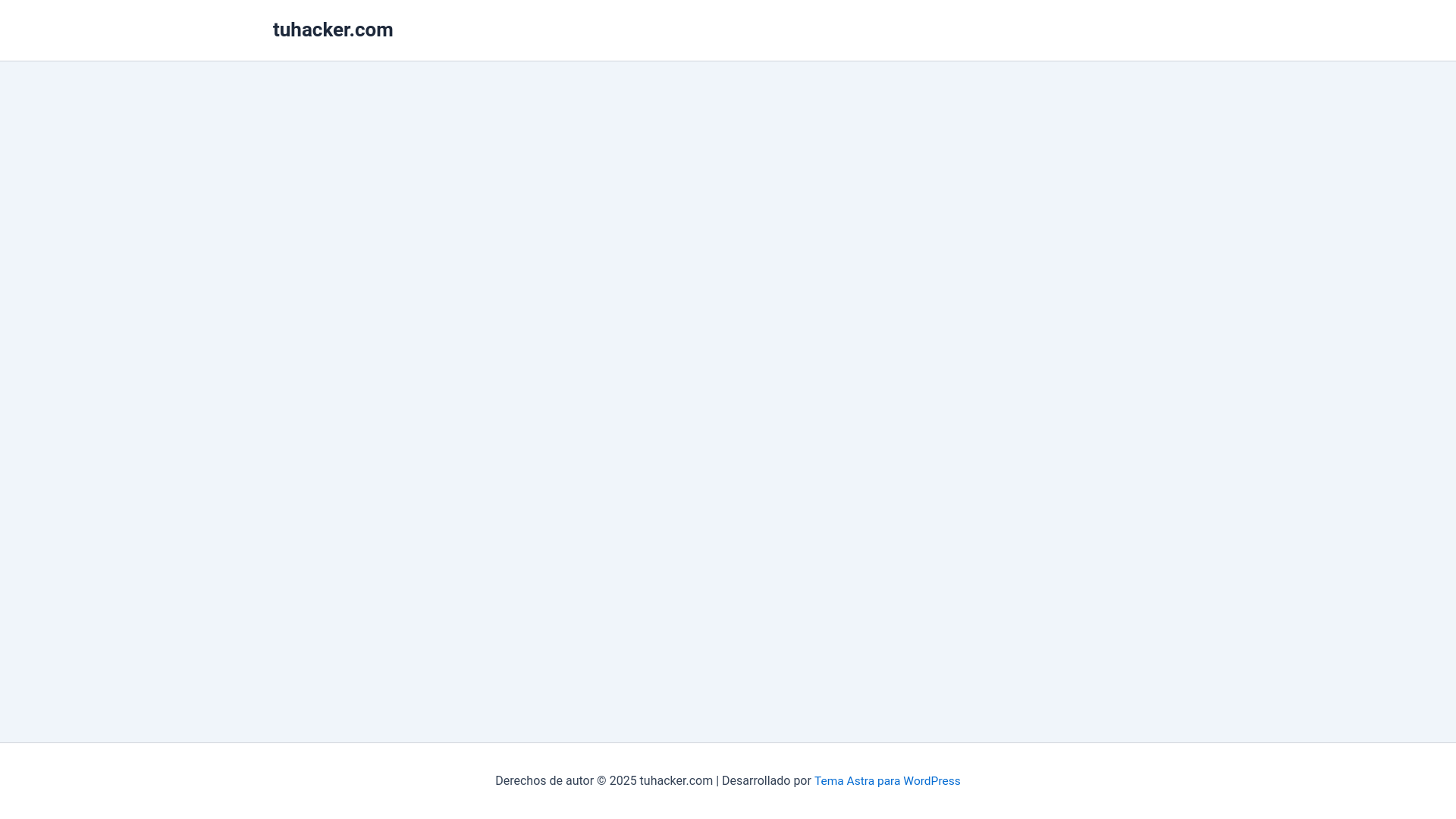 website screenshot of https://tuhacker.com/